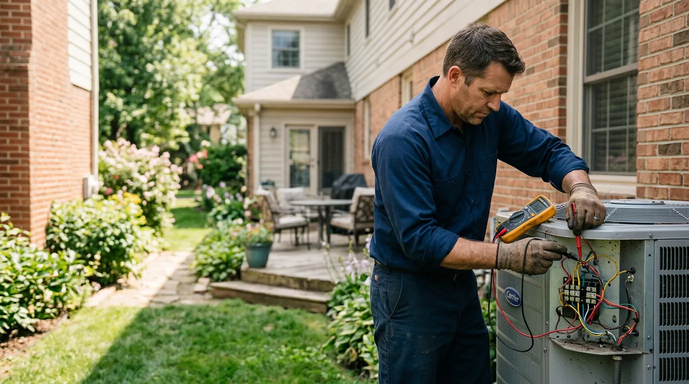 HVAC technician working near Center Point, LA